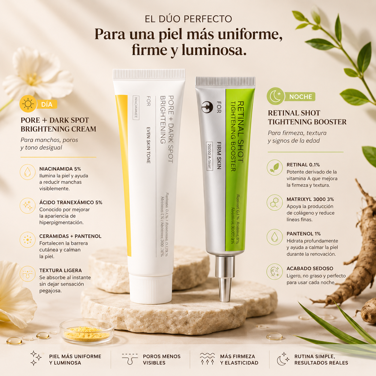 El dúo K-Beauty para una piel más uniforme, lisa y luminosa