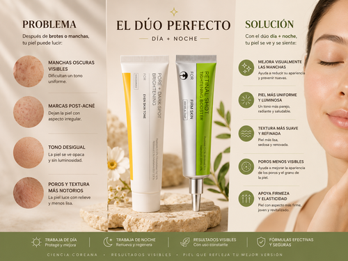 El dúo K-Beauty para una piel más uniforme, lisa y luminosa